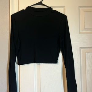 Mock Neck Cropped shirt!